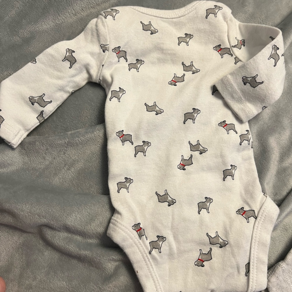 6c gently used preemie baby boy onesies pants sleeper clothes lot carters - Picture 16 of 16
